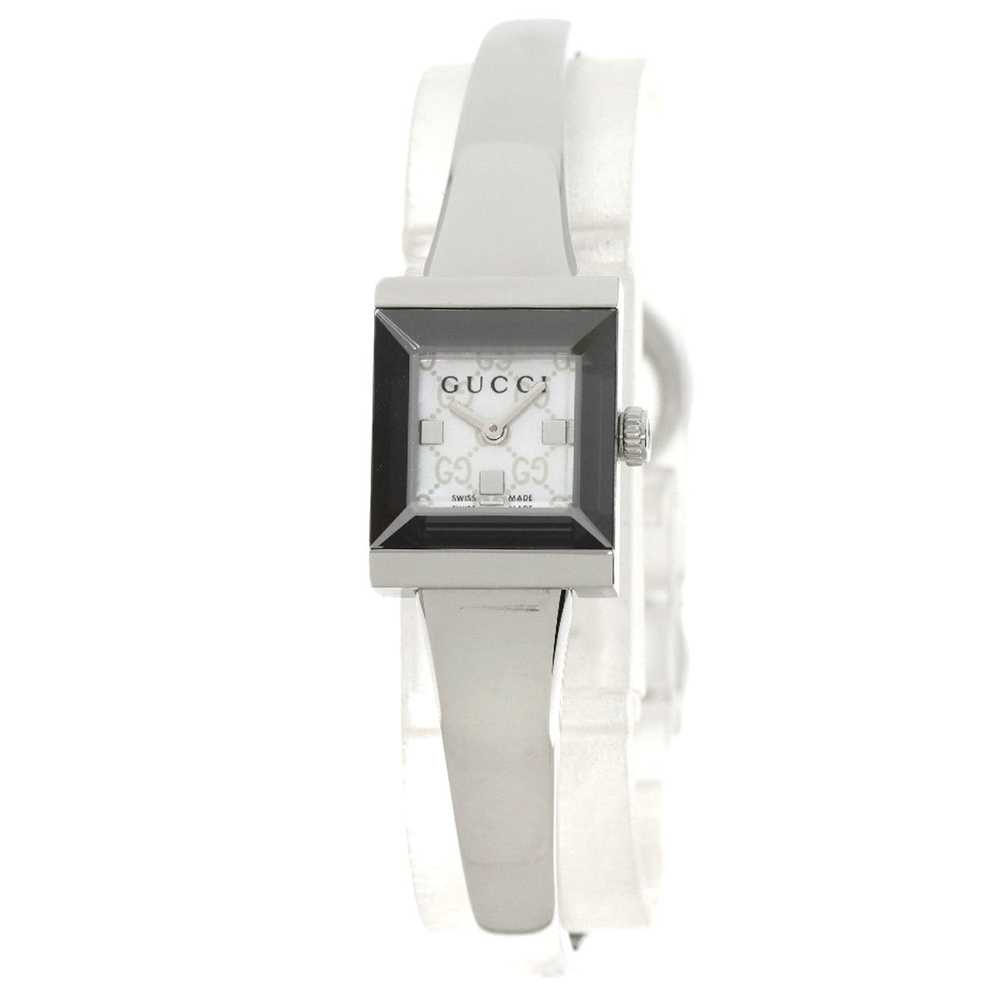 GUCCI 128.5 GG G frame watch stainless steel SS l… - image 1