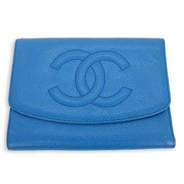 Chanel caviar skin blue - Gem