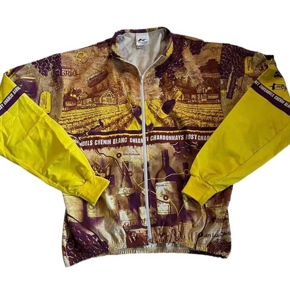 Other Vintage Wine AOP Windbreaker - image 1