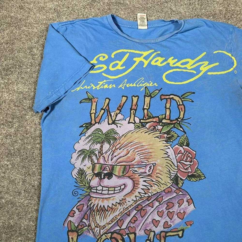 Ed Hardy × Vintage Vintage Ed Hardy T Shirt Goril… - image 1