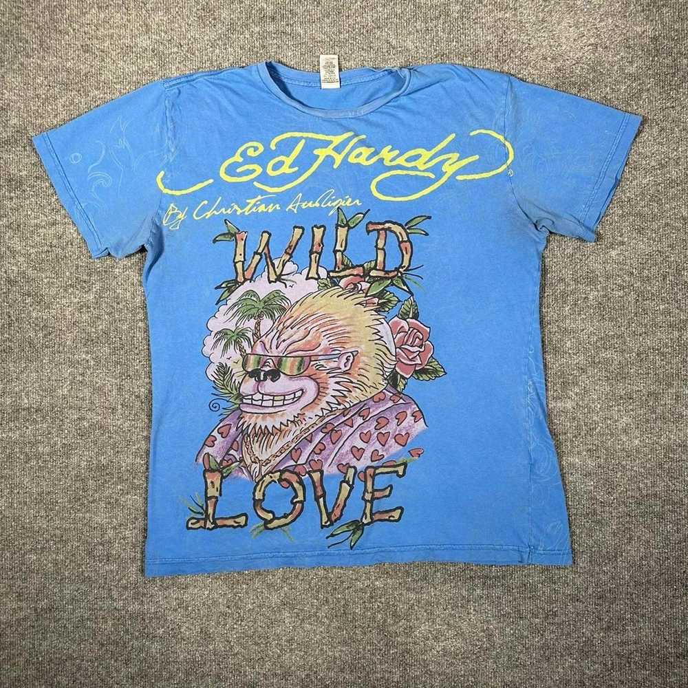 Ed Hardy × Vintage Vintage Ed Hardy T Shirt Goril… - image 2