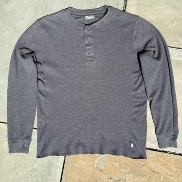 Levi's LS Thermal Henley - Mid Grey Heather