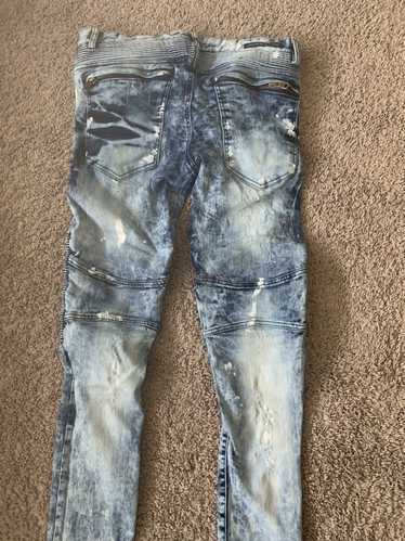 Rockstar Original Jeans Pants Mens Size 40x32 Skinny Fit Distressed Denim.  EE06