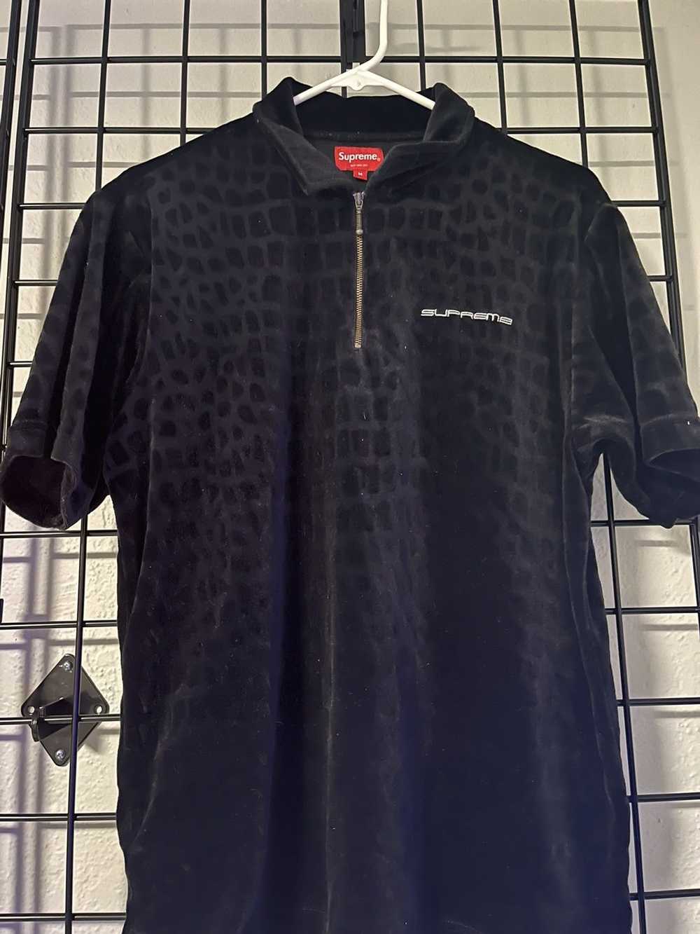 Supreme Supreme Croc Velour Polo - image 1