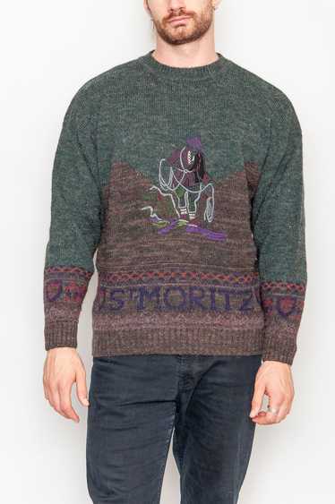 Nani Bon St. Moritz Knit Sweater With Motif Colorf