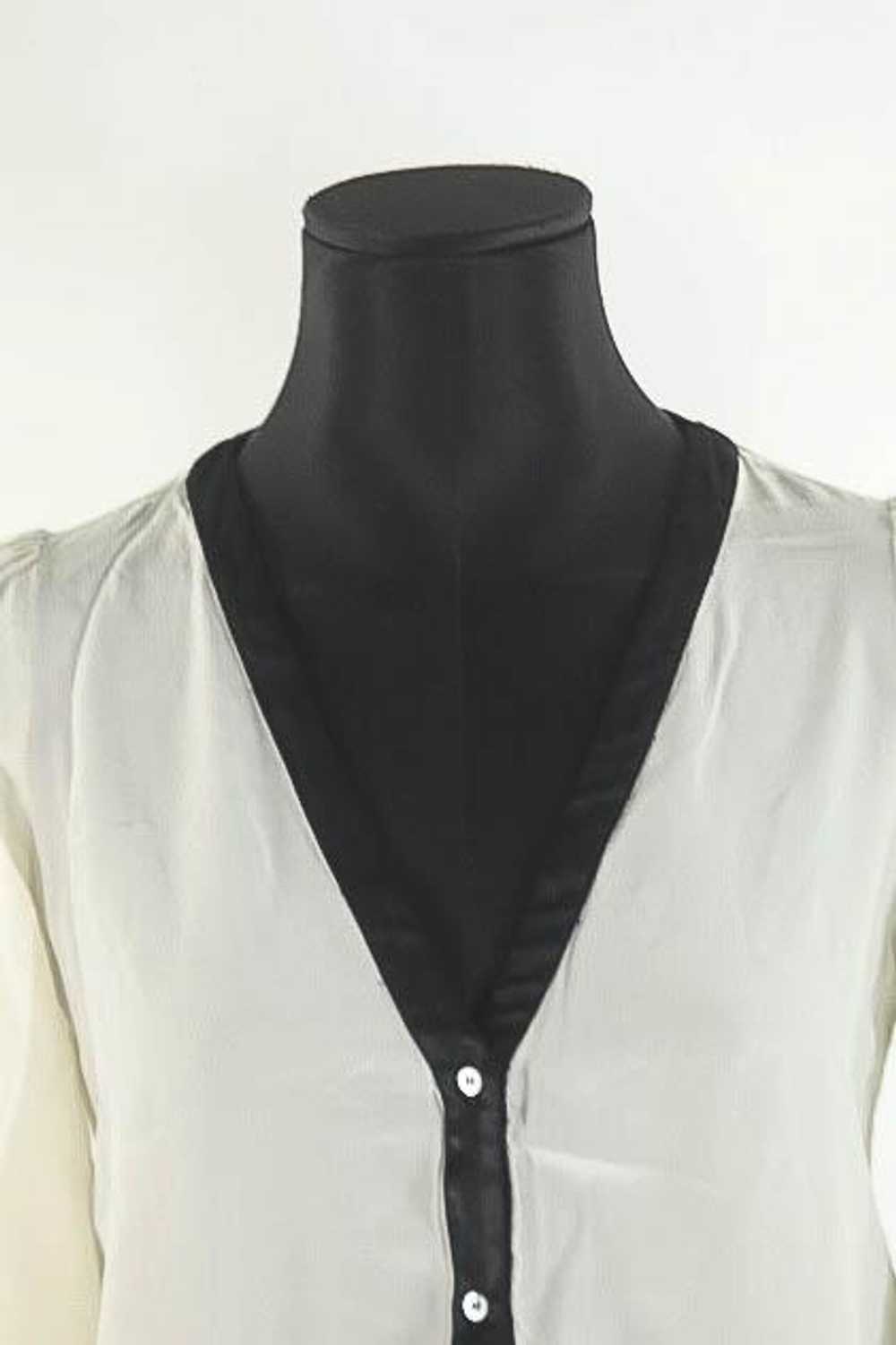 Circular Clothing Blouse Masscob blanc 100% soie … - image 2