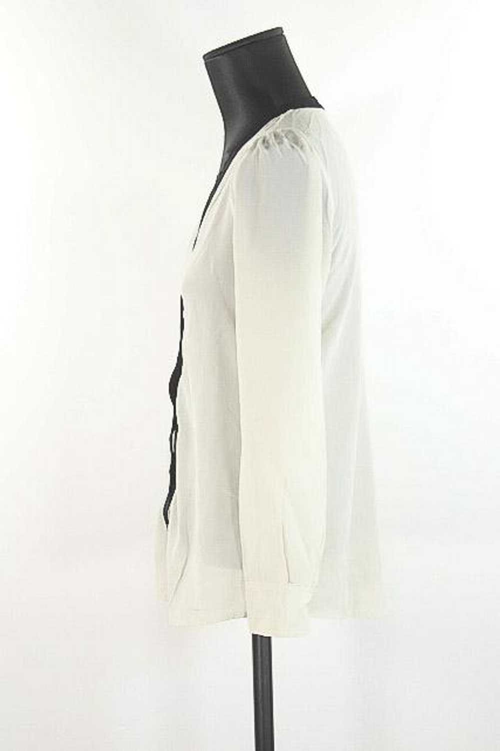 Circular Clothing Blouse Masscob blanc 100% soie … - image 3