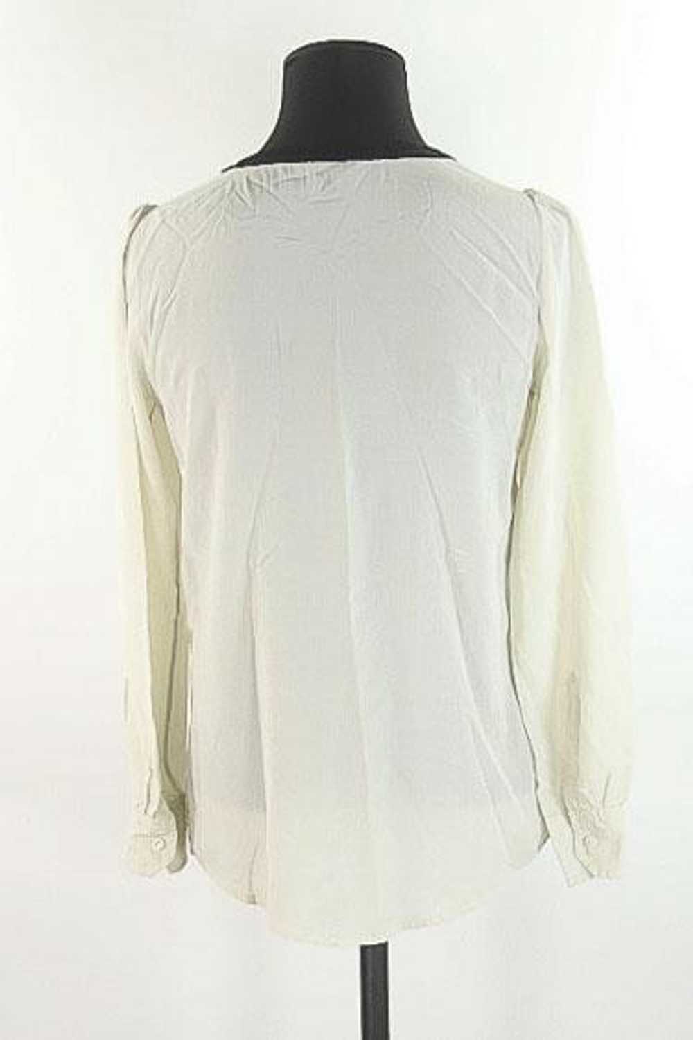 Circular Clothing Blouse Masscob blanc 100% soie … - image 4