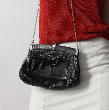 MJ Vintage Women Handbag Kiss Lock PU Leather Clip Bags Female Retro  Shoulder Bag Lady Purse