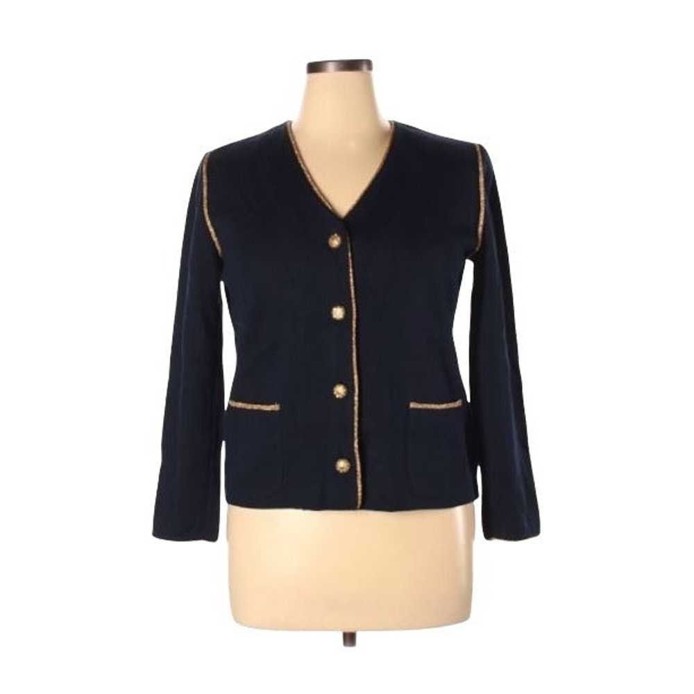 Vintage Altra Navy Blue Cardigan with Gold Accents - image 1