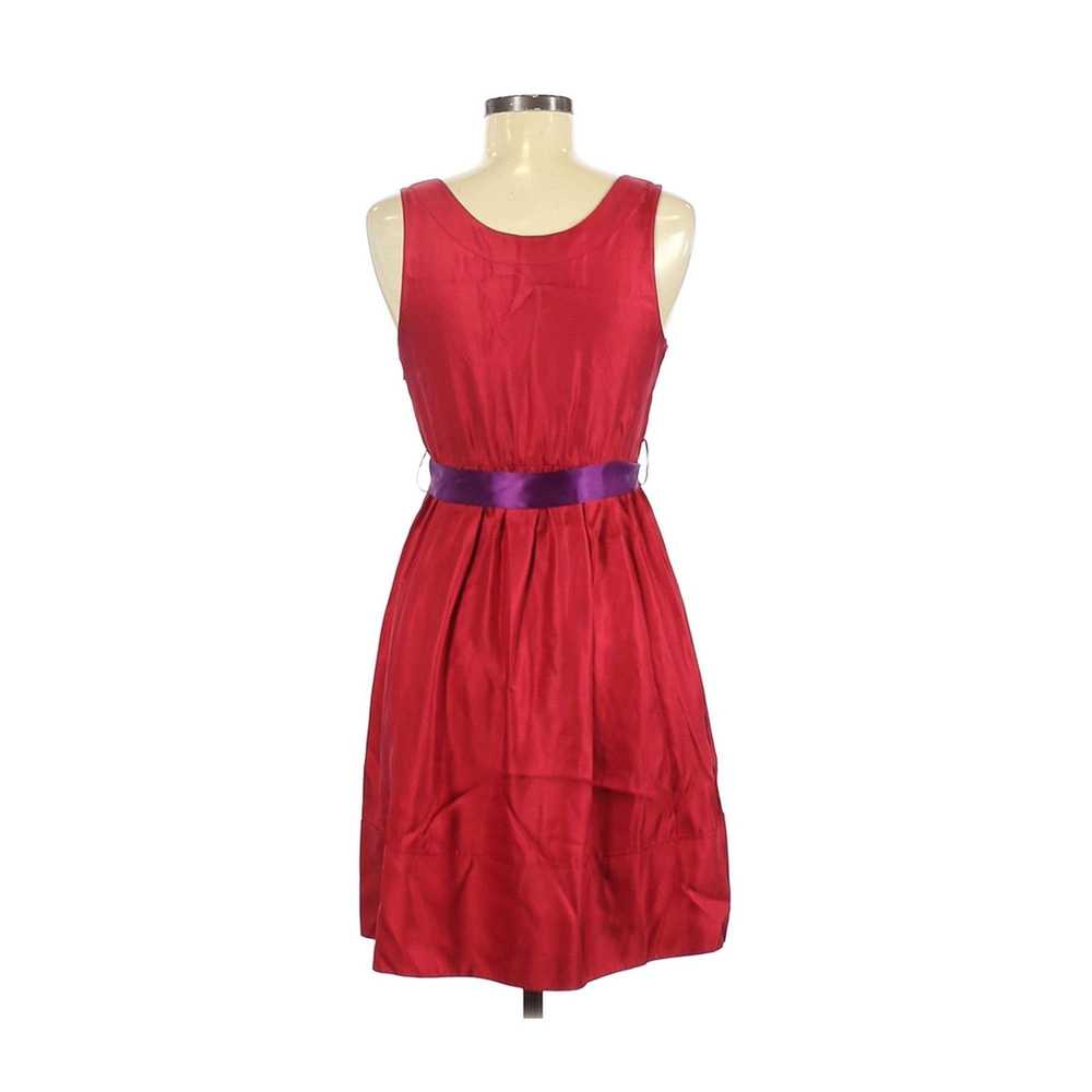 Marc by Marc Jacobs Red Silk Dress with Purple Sa… - image 2
