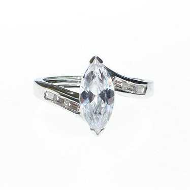 Vintage Marquise Cubic Zirconia Engagement Ring - image 1