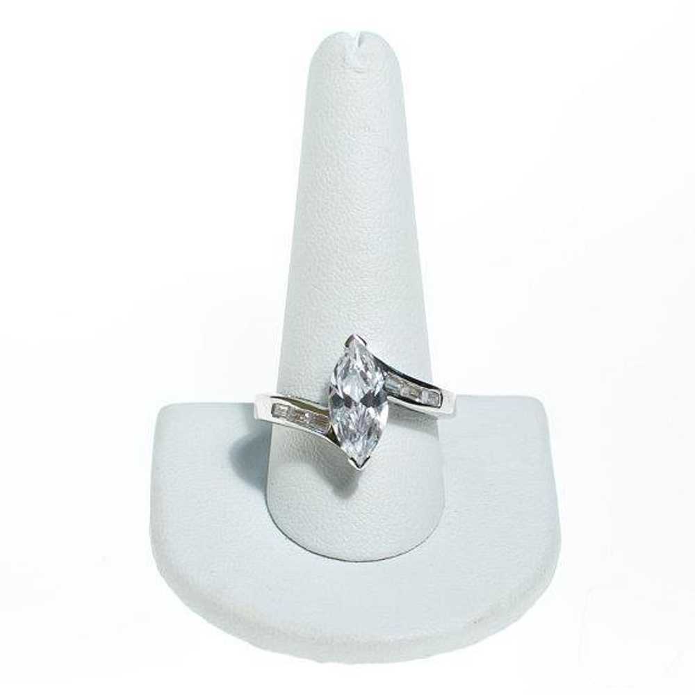 Vintage Marquise Cubic Zirconia Engagement Ring - image 3