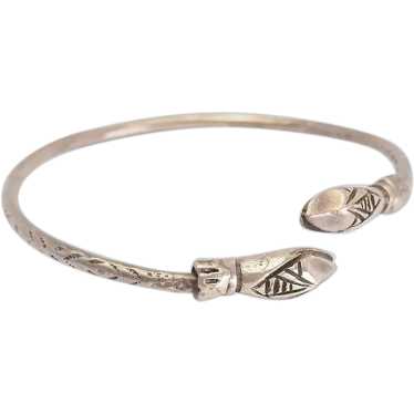 Sterling Silver Caribbean Hook Bracelet Larimar Stone… - Gem