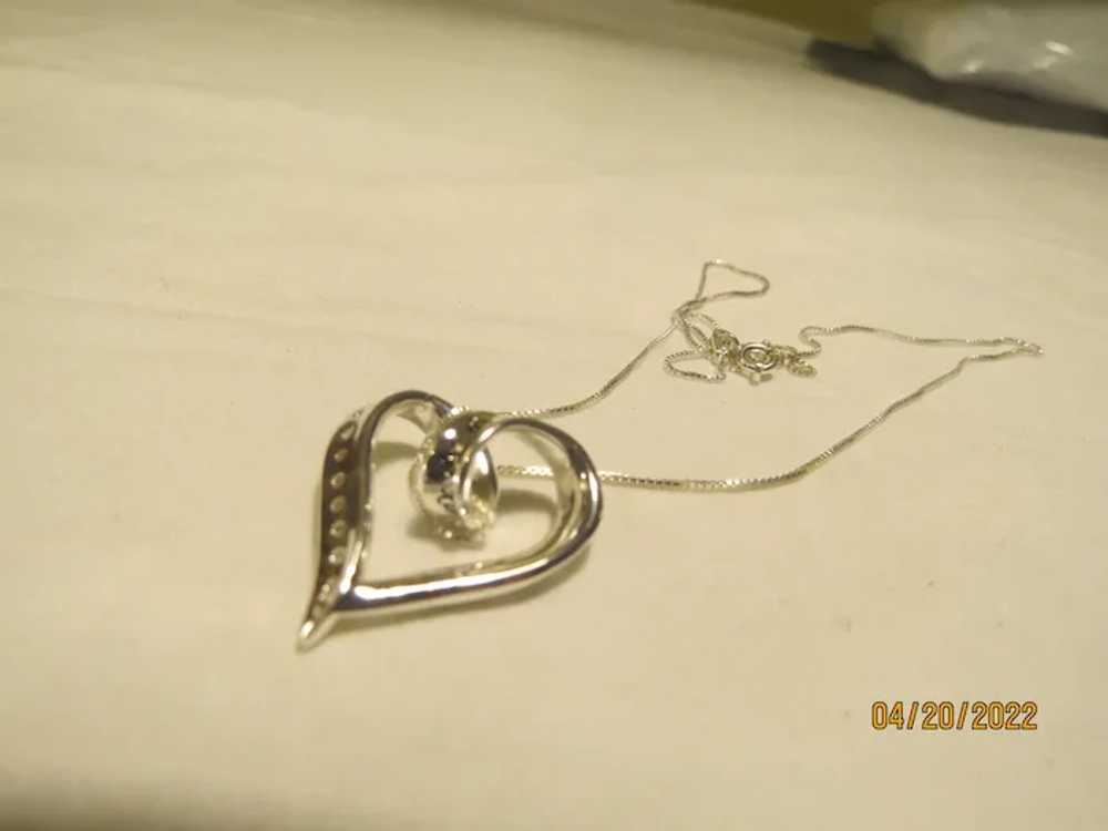 I Love You Heart Silver Pendant and Chain - Free … - image 4