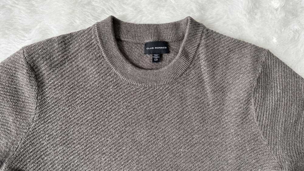 Club Monaco Luxe Wool Blend Knit Crewneck Sweater… - image 2