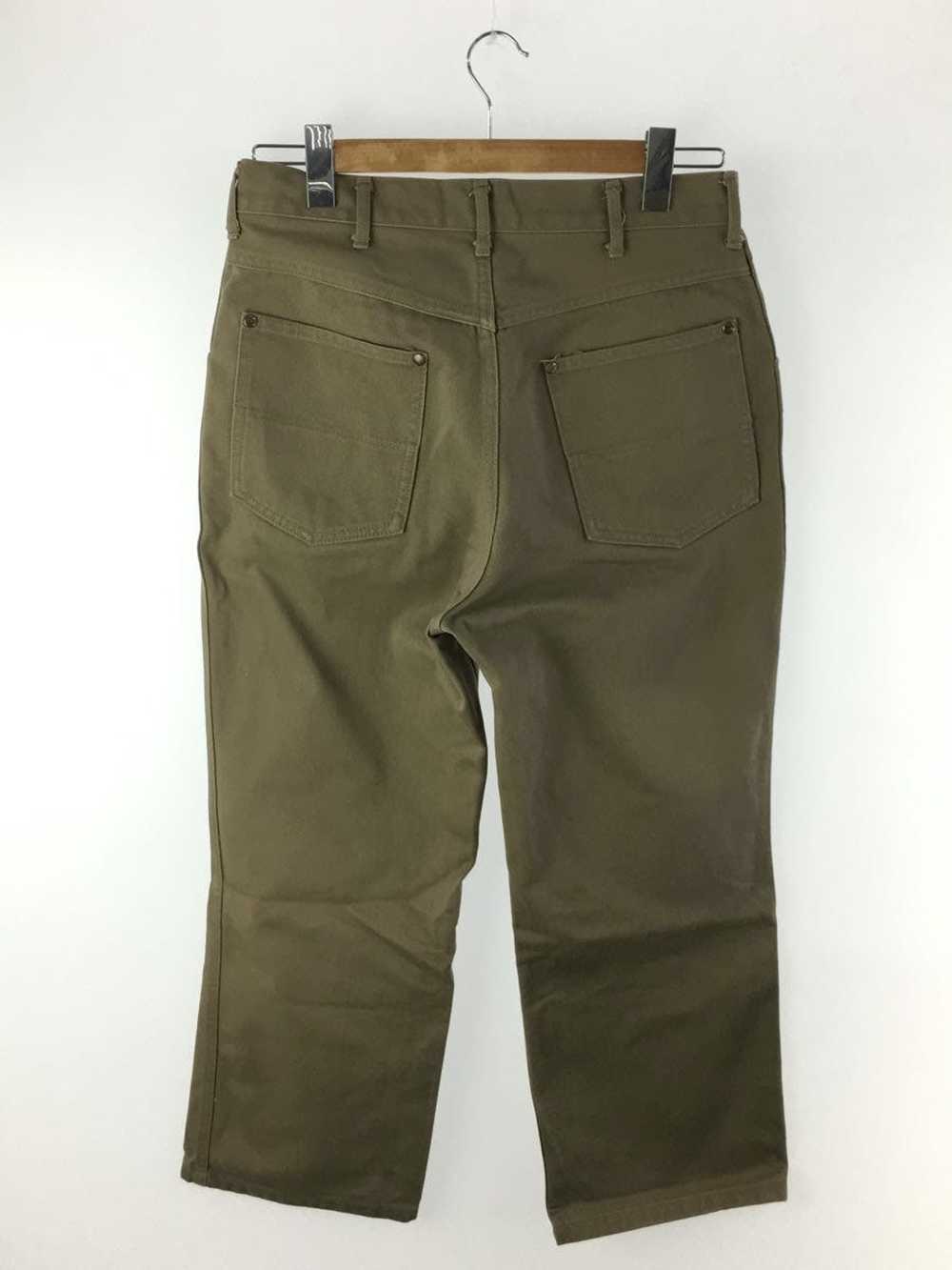 Needles Cropped Pants Khaki Plain Cotton Zip Fly … - image 2