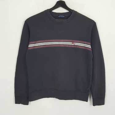 Authentic factory Burberry Blue Label striped red and grey / gray Knit long sleeve top