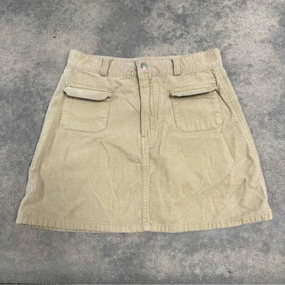 Vintage Vintage 90s Gap tan corduroy mini skirt 26 - image 1