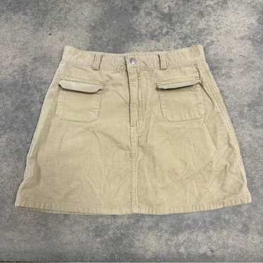 Vintage Vintage 90s Gap tan corduroy mini skirt 26 - image 1