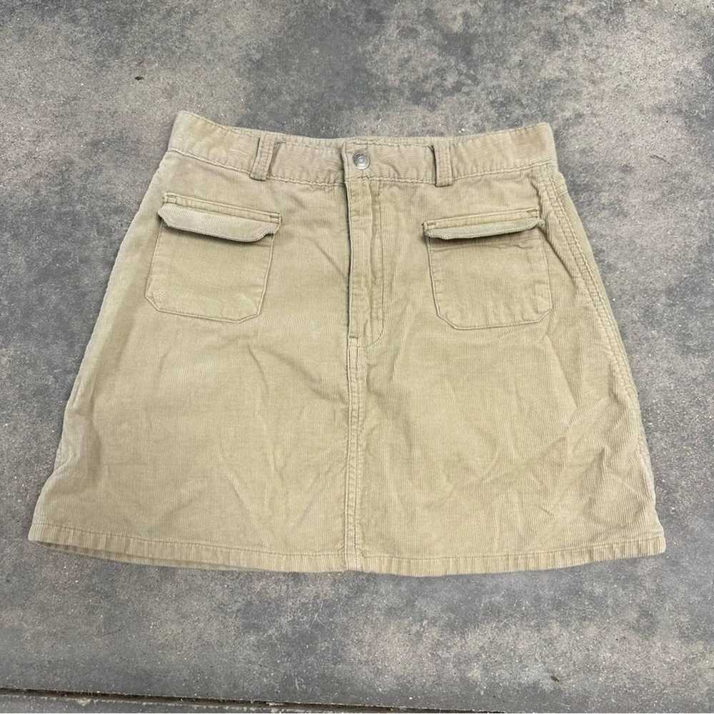Vintage Vintage 90s Gap tan corduroy mini skirt 26 - image 2