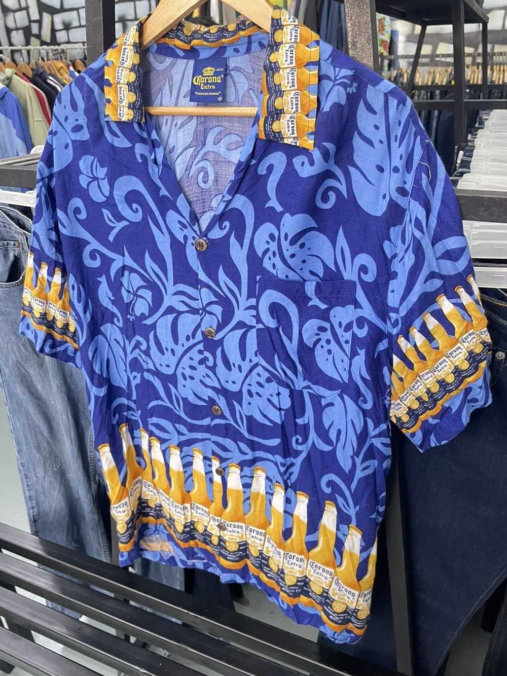 Corona × Hawaiian Shirt × Streetwear Vintage Coro… - image 3