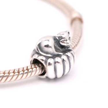 pandora Authentic PANDORA Cozy Cat Charm