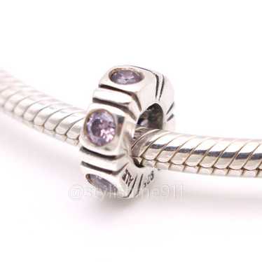 pandora Authentic PANDORA Trinity Purple CZ Northe