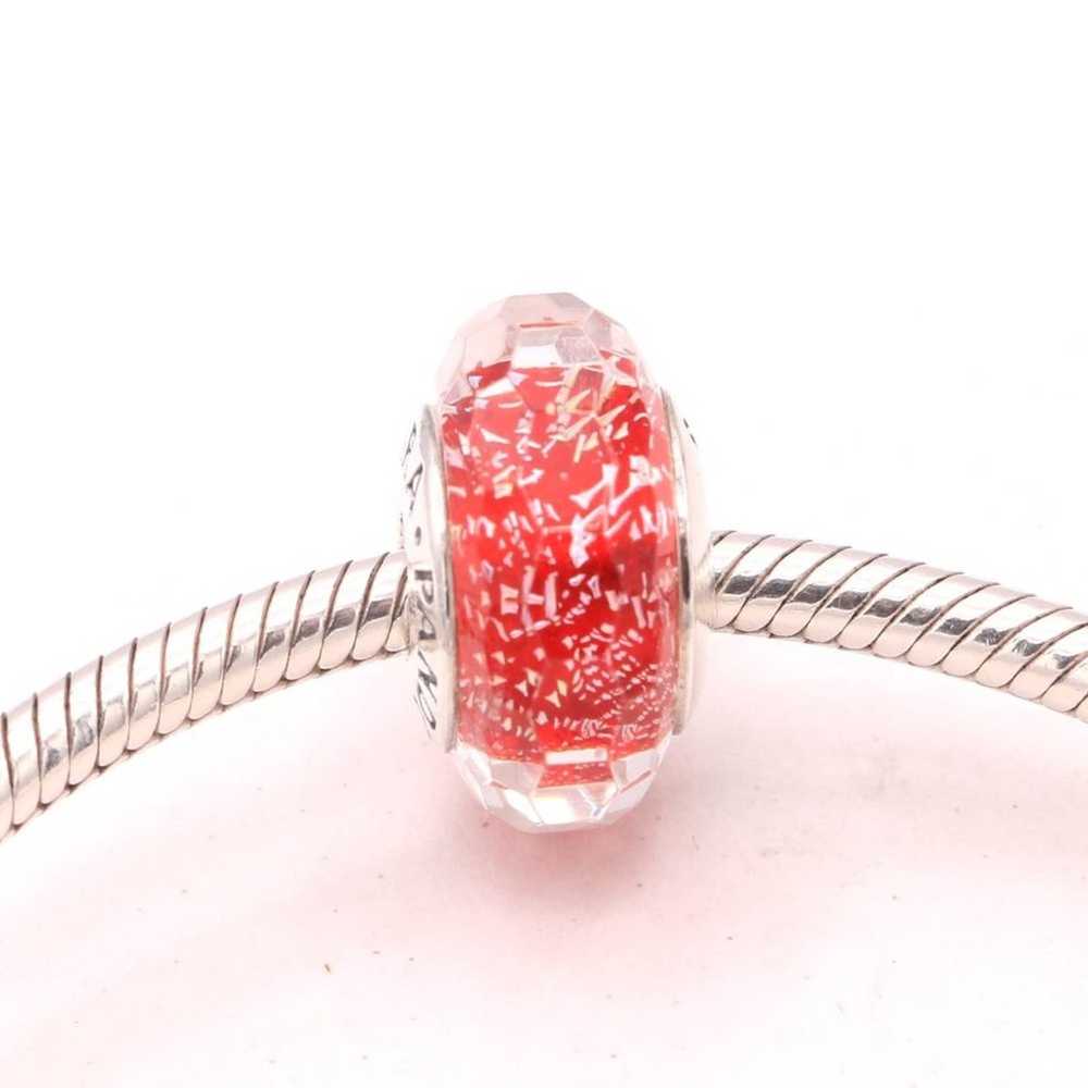pandora Authentic PANDORA Red Shimmer Faceted Mur… - image 9