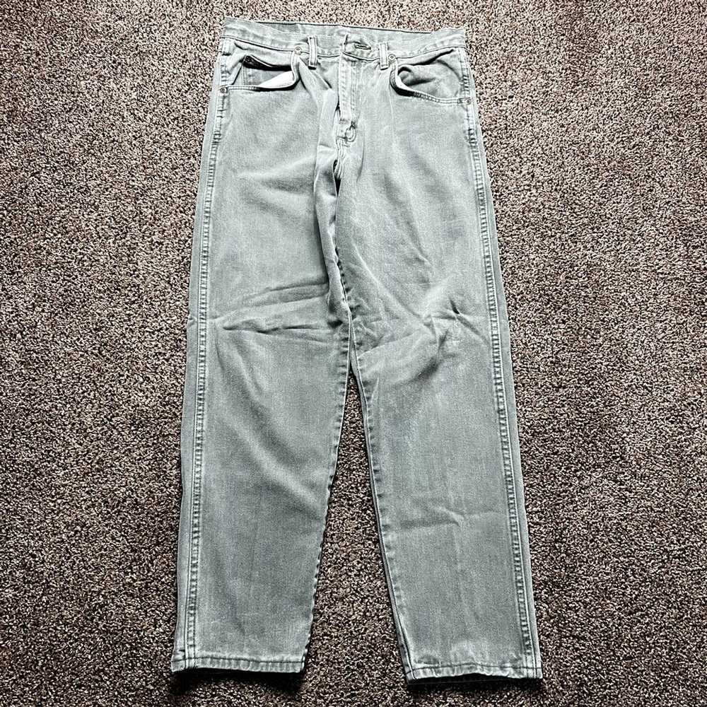 Vintage × Wrangler Wrangler Green Denim Size 32x3… - image 1