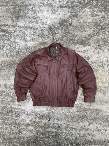 Leather Jacket × Streetwear × Vintage Leather bomb