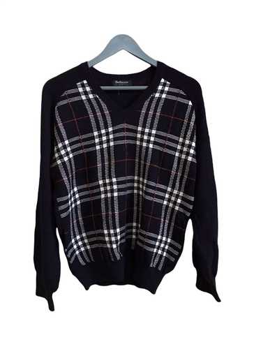 Burberry × Luxury Burberrys Classics Plaid Wool K… - image 1