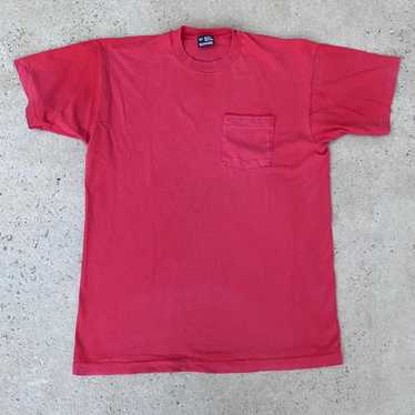 1990s Hot Pink Oversized Pocket T-Shirt by BVD – Red Vintage Co