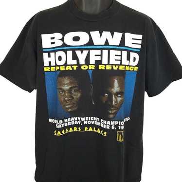 Vintage Evander Holyfield Riddick Bowe II Fight T… - image 1