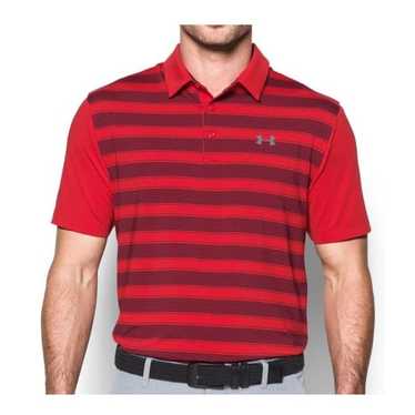 Under armour men's flagstick stripe golf clearance polo