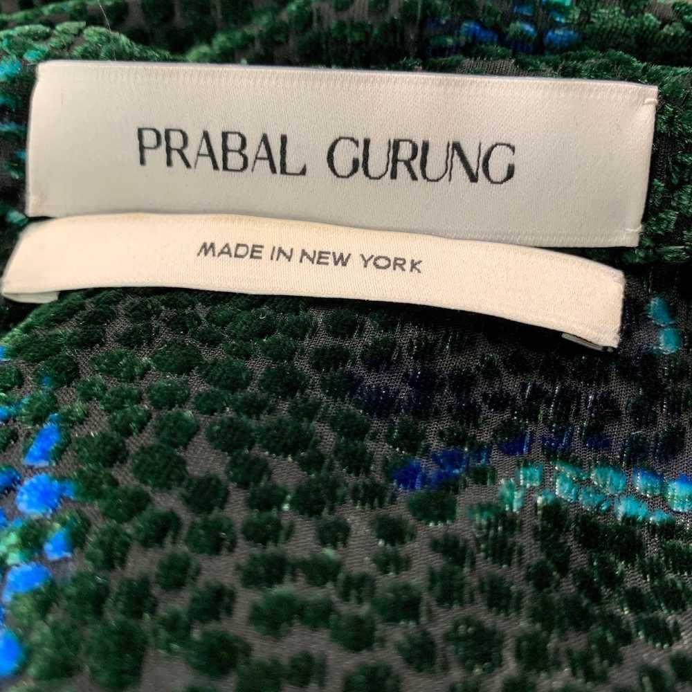 Prabal Gurung Green Black Viscose Silk Abstract f… - image 5