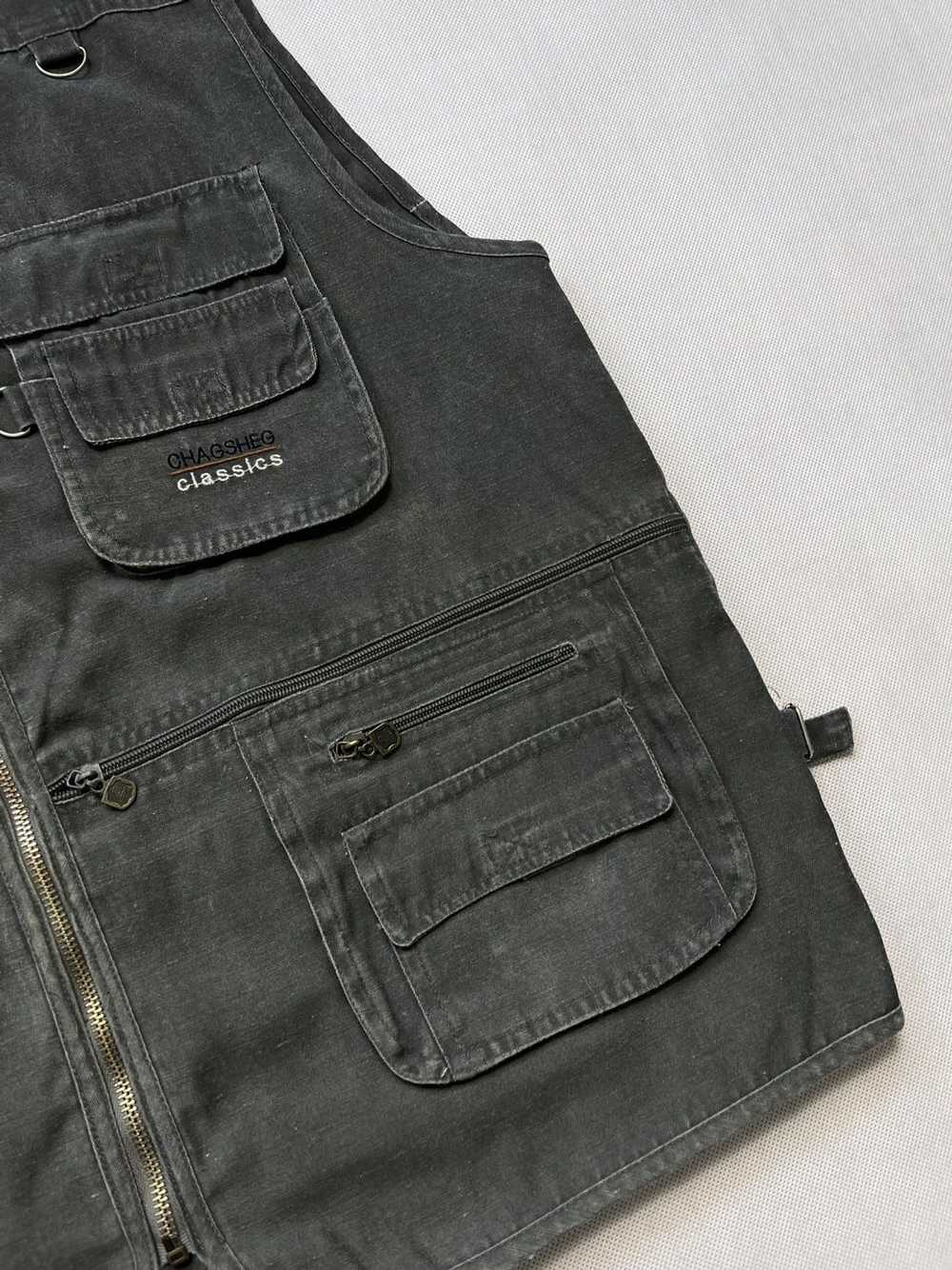 Military × Vintage Vintage vest multi pocket army… - image 2
