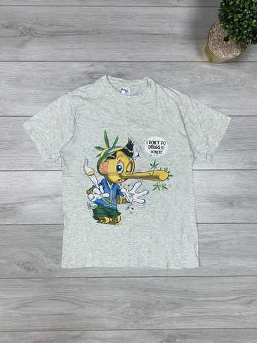 Humor × Vintage Pinocchio drugs vintage t-shirt I 