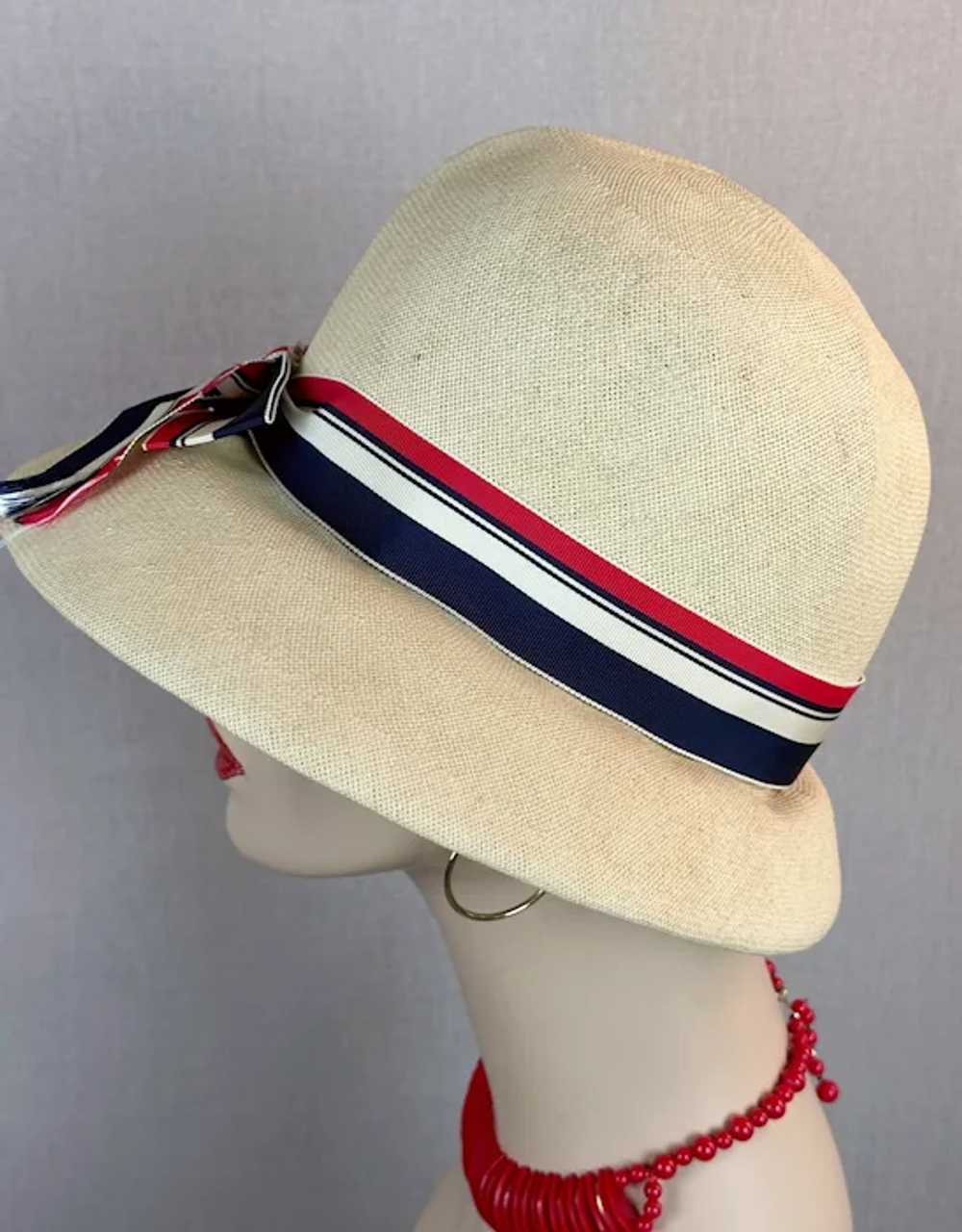 60s Beige Straw Safari Style Hat by Mr. Vito - image 2