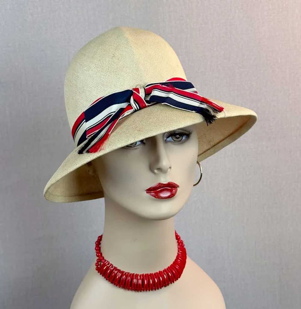 60s Beige Straw Safari Style Hat by Mr. Vito - image 4