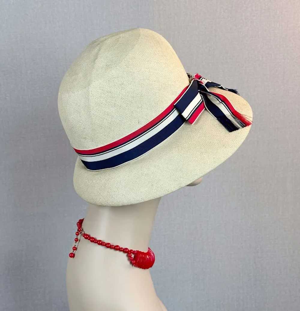 60s Beige Straw Safari Style Hat by Mr. Vito - image 7