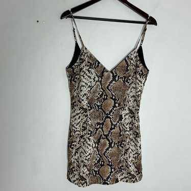 Revolve Superdown Size Small Snake Python Print V… - image 1