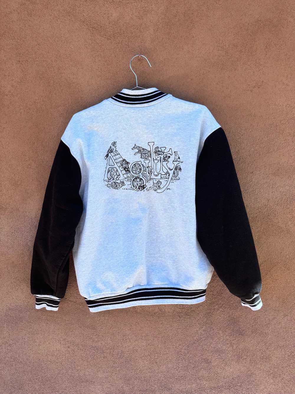 Agility Sweatshirt Bomber with Lots of Good Dogs - image 3