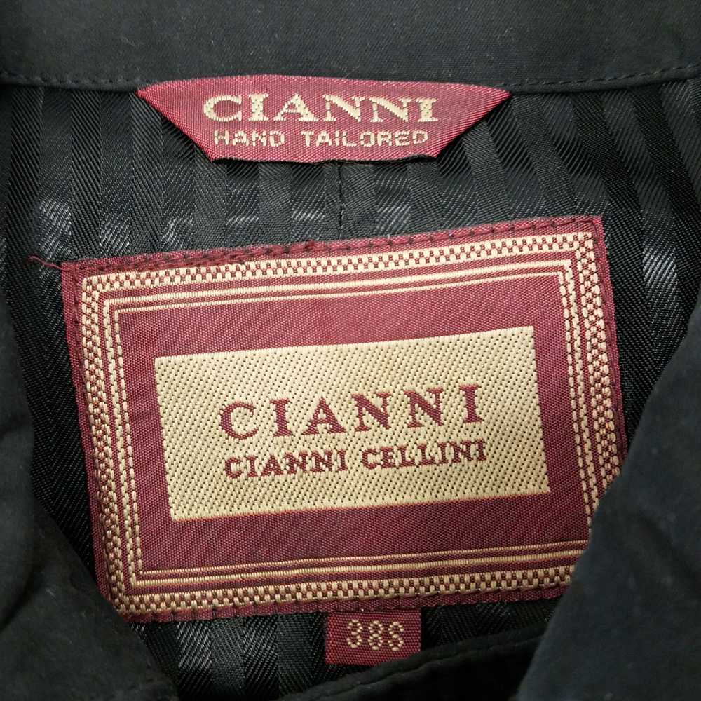 Cianna Cellini Men Black Jacket Sz 38 S - image 3