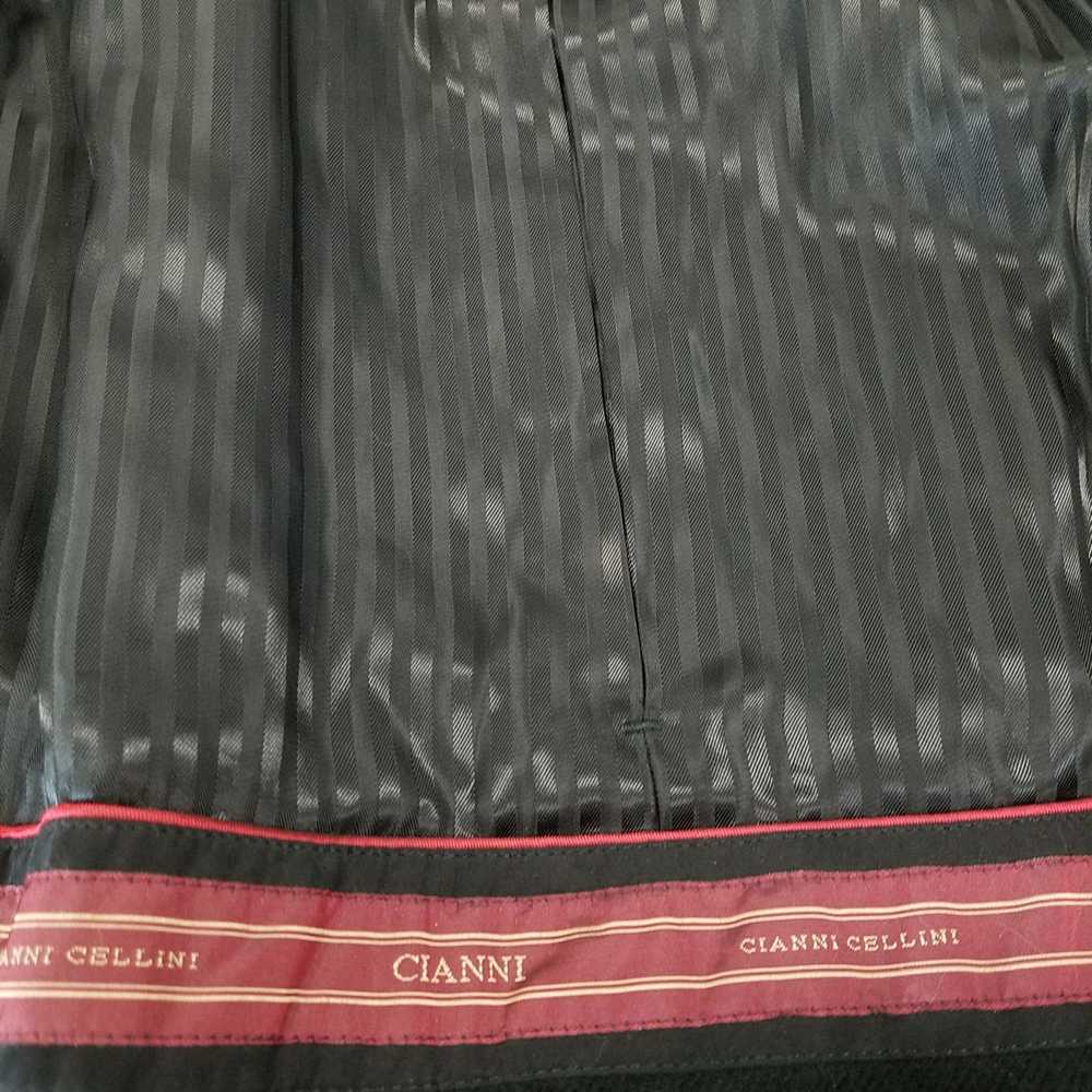 Cianna Cellini Men Black Jacket Sz 38 S - image 6