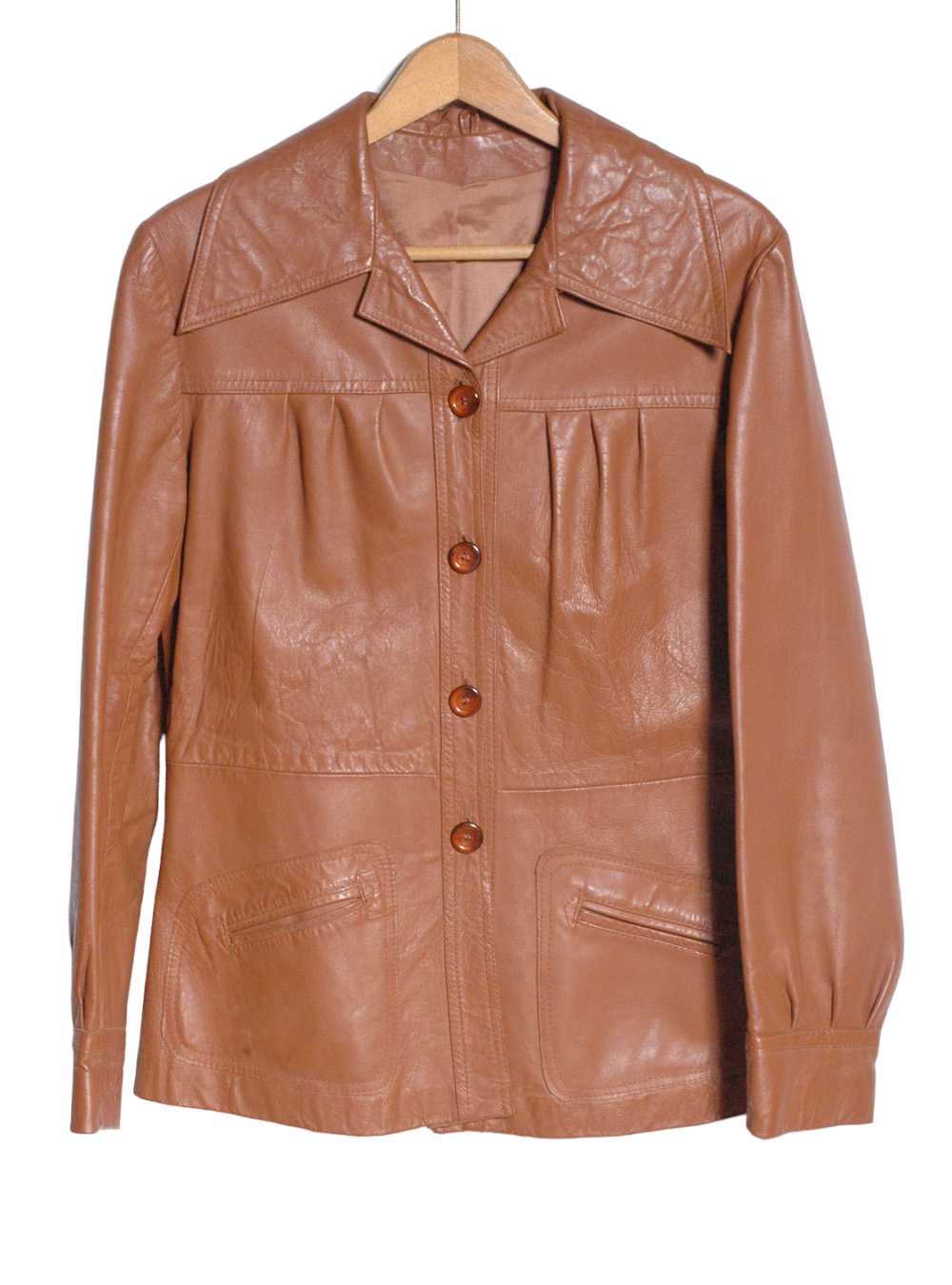 Vintage 1970’s English Lady Leather Jacket | Size… - image 1