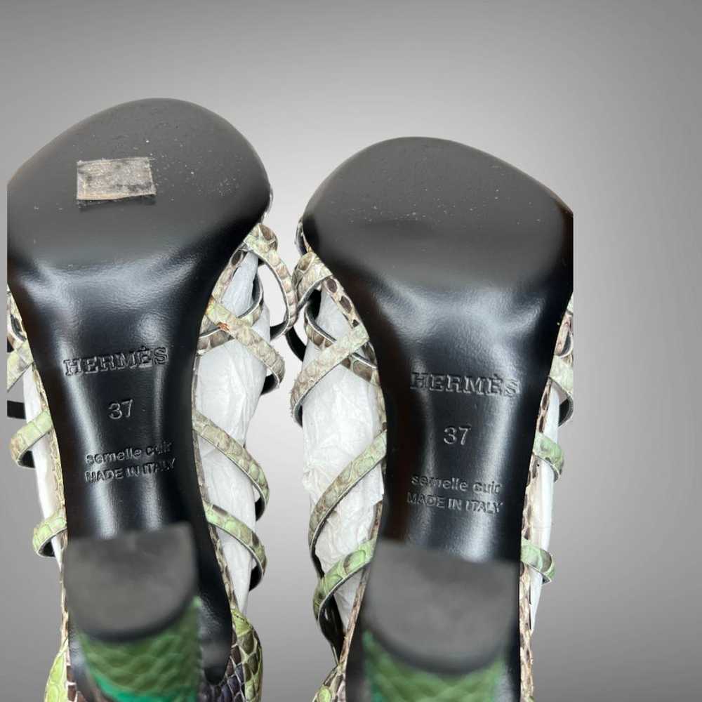 Hermès Python sandal - image 7