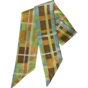 1960’s Long Abstract Skinny Scarf