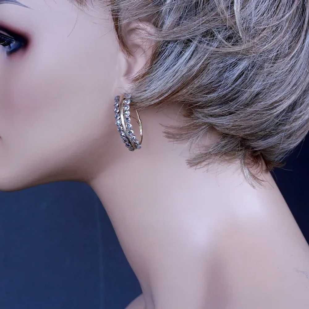 Antique Georgian earrings poissarde gold diamonds… - image 7