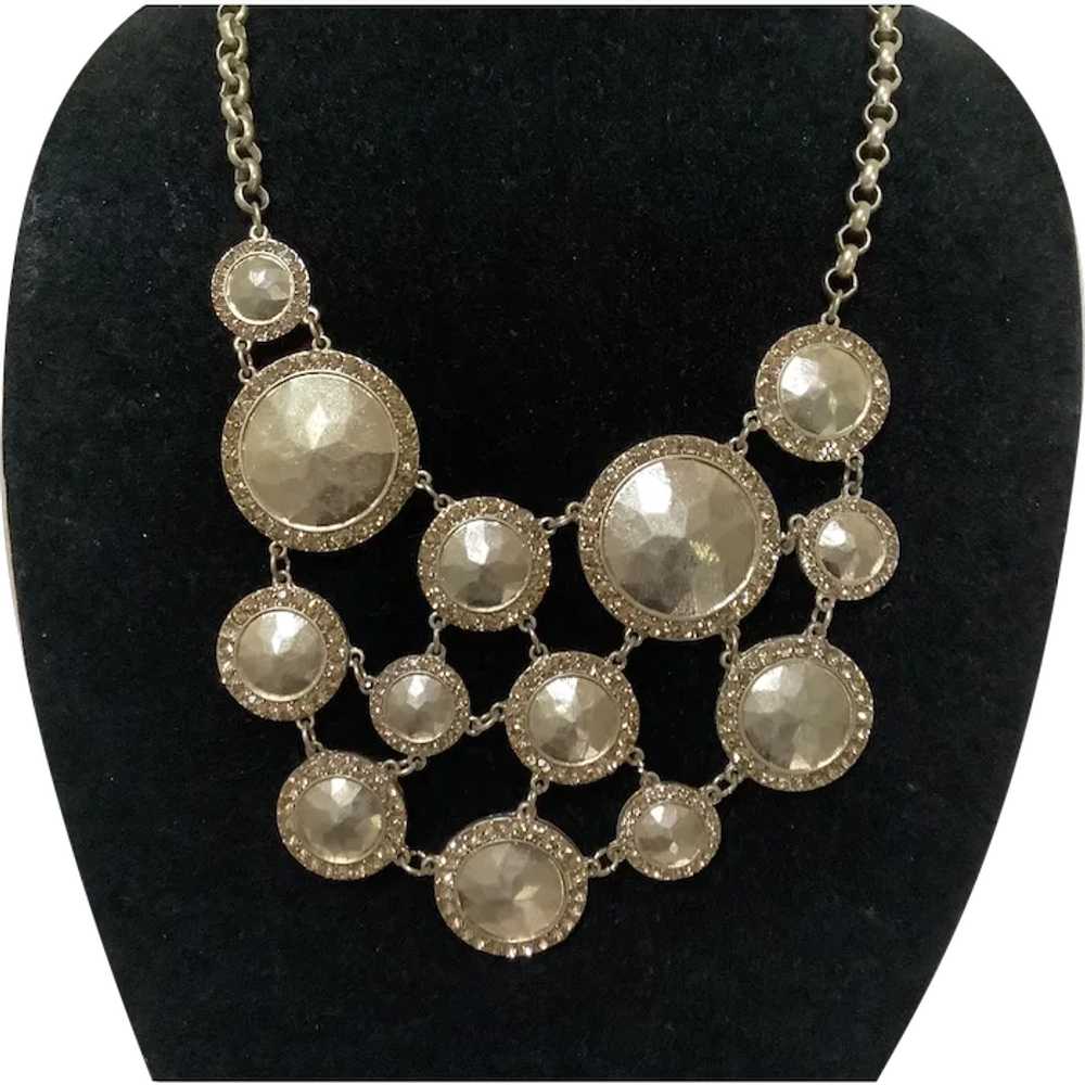 New with Tag Gold Bib Statement Necklace from Mac… - image 1